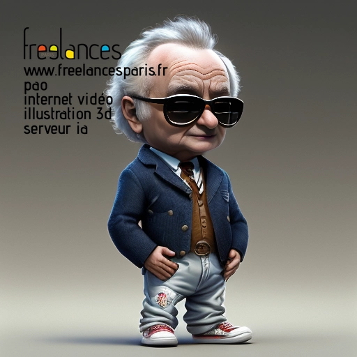Pao mise en page internet vidéo illustration 3d serveur image IA générative AI freelance paris studio de création magazines 90LEIH40